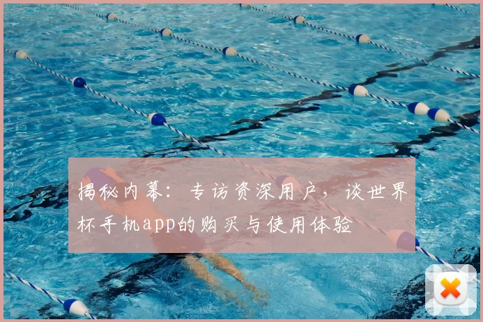 揭秘内幕:专访资深用户,谈世界杯手机app的购买与使用体验