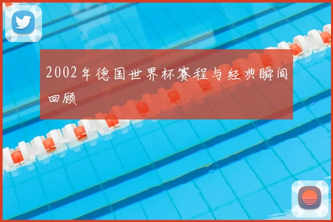 2002年德国世界杯赛程与经典瞬间回顾