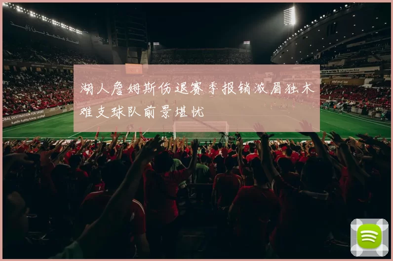 湖人詹姆斯伤退赛季报销浓眉独木难支球队前景堪忧